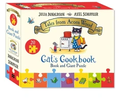 KNYGA Donaldson Julia Cat's Cookbook Book and Giant Puzzle Gift Set