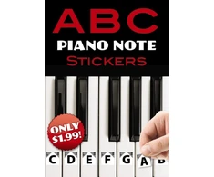 KNYGA Dover Publications A B C Piano Note Stickers