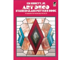 KNYGA Ed Sibbett Art Deco Stained Glass Pattern Book