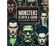 KNYGA Editors of Chartwell Books Monsters of Myth and Legend Coloring Book