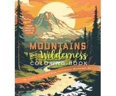KNYGA Editors of Chartwell Books Mountains &amp; Wilderness Coloring Book