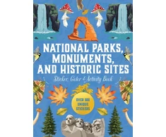 KNYGA Editors of Chartwell Books National Parks, Monuments, and Historic Sites Sticker, Color &amp; Activity Book, Over 500 Unique Stickers