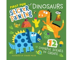KNYGA Edward Miller First Fun Sticker Painting: Dinosaurs, 12 Colorful Scenes to Create