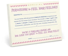 KNYGA Em Em Friends Em &amp; Friends Permission to Feel Your Feelings Notepad