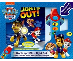 KNYGA Emily Skwish Nickelodeon PAW Patrol: Lights Out! Book and 5-Sound Flashlight Set