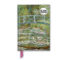 KNYGA Flame Flame Tree Claude Monet: Bridge over a Pond of Vanduo Lilies (Foiled Blank Journal)