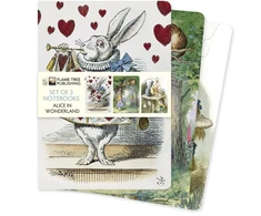 KNYGA Flame Tree Studio Alice in Wonderland Set of 3 Standard Notebooks