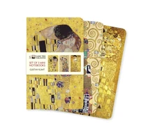 Flame Tree Studio Gustav Klimt Set of 3 Mini Notebooks