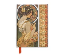 KNYGA Flame Tree Studio Mucha: Cowslip and Documents Decoratifs (Foiled Journal)
