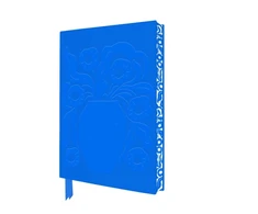 KNYGA Flame Tree Studio Vicky Yorke: Ziva Mėlyna Vase &amp; Flower Artisan Art Notebook (Flame Tree Journals)