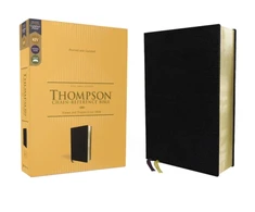 KNYGA Frank Charles Thompson KJV, Thompson Chain-Reference Bible, European Bonded Leather, Juodas, Raudona Letter, Comfort Print