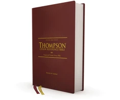 KNYGA Frank Charles Thompson NKJV, Thompson Chain-Reference Bible, Hardcover, Raudona Letter, Comfort Print