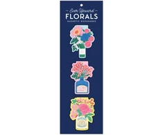 KNYGA Galison Ever Upward Florals Shaped Magnetic Bookmarks
