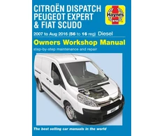 KNYGA Haynes Citroen Dispatch, Peugeot Expert &amp; FIAT Scudo Diesel ('07-Aug '16) 56 to 16