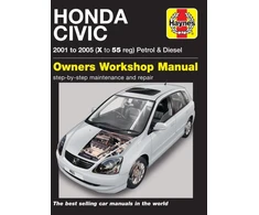 KNYGA Haynes Publishing Staff Honda Civic Petrol &amp; Diesel (01 - 05) Haynes Repair Manual