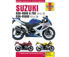 KNYGA Haynes Publishing Suzuki GSX-R600/750 (04 - 05) &amp; GSX-R1000 (03 - 08) Haynes Repair Manual