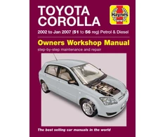 KNYGA Haynes Toyota Corolla (02 - Jan 07) 51 to 56