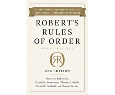 KNYGA Henry M., III Robert Robert's Rules of Order Newly Revised, 12th edition