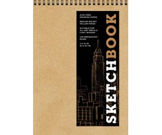 KNYGA Inc Sterling Publishing Co. Sketchbook (basic medium spiral fliptop landscape Kraft)