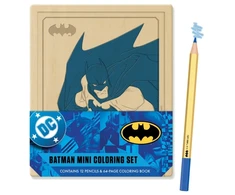 KNYGA Insight Insight Editions Batman Mini Coloring Set, Contains 64pp coloring book and 12 premium colored pencils