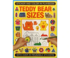 KNYGA Jenny Tulip Sticker and Color-in Playbook: Teddy Bear Sizes