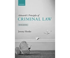 KNYGA Jeremy Horder Ashworth's Principles of Criminal Law