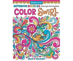 KNYGA Jess Volinski Notebook Doodles Color Swirl