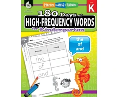 KNYGA Jesse Hathaway 180 Days™: High-Frequency Words for Kindergarten