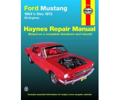KNYGA John Haynes Ford Mustang, Mach 1, GT, Shelby, &amp; Boss V-8 (1964-1973) Haynes Repair Manual (USA)