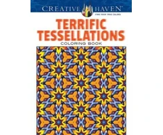 KNYGA John M Alves Creative Haven Terrific Tessellations Coloring Book