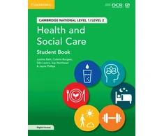 KNYGA Justine Bath Cambridge National in Health and Social Care Student Book with Digital Access (2 Years), Level 1/Level 2