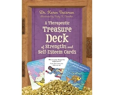 KNYGA Karen Treisman Therapeutic Treasure Deck of Strengths and Self-Esteem Cards