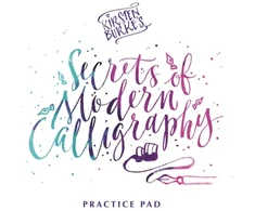 KNYGA Kirsten Burke's Secrets of Modern Calligraphy Practice Pad