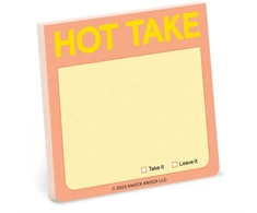 KNYGA Knock Knock Knock Knock Knock Hot Take Sticky Note