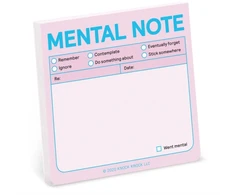 KNYGA Knock Knock Knock Knock Knock Mental Note Sticky Notes (Pastel Edition)