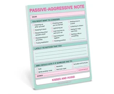 KNYGA Knock Knock Knock Knock Knock Passive Aggressive Nifty Note (Pastel Version)