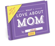 KNYGA Knock Knock What I Love about Mom Book Fill in the Love Fill-in-the-Blank Book &amp; Gift Journal