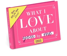 KNYGA Knock Knock What I Love about You Book Fill in the Love Fill-in-the-Blank Book &amp; Gift Journal