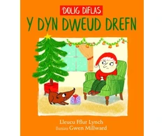 KNYGA Lleucu Fflur Lynch Dolig Diflas y Dyn Dweud Drefn