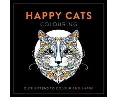 KNYGA Lom Art Happy Cats Colouring, Cute Kittens to Colour and Share