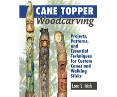 KNYGA Lora S Irish Cane Topper Wood Carving