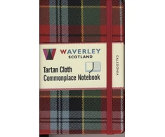 KNYGA M Astella Waverley Caledonia: Waverley Genuine Tartan Cloth Commonplace Notebook (9cm x 14cm)