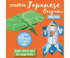 KNYGA Mari Ono Creative Japanese Origami, Paper Block Plus 64-Page Book