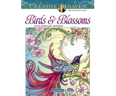KNYGA Marjorie Sarnat Creative Haven Birds and Blossoms Coloring Book