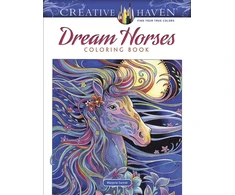 KNYGA Marjorie Sarnat Creative Haven Dream Horses Coloring Book