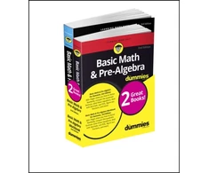 KNYGA Mark Zegarelli Basic Math &amp; Pre-Algebra For Dummies Book + Workbook Bundle