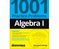 KNYGA Mary Jane Sterling Algebra I: 1001 Practice Problems For Dummies (+ Free Online Practice)