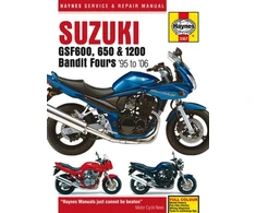 KNYGA Max Haynes Suzuki GSF600, 650 &amp; 1200 Bandit Fours (95 - 06) Haynes Repair Manual