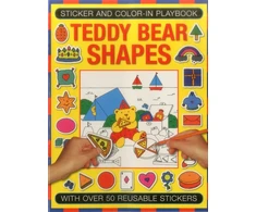 KNYGA Michael Johnstone Sticker and Color-in Playbook: Teddy Bear Shapes