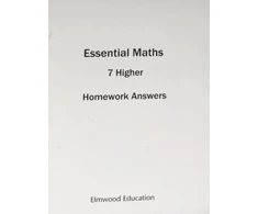 KNYGA Michael White ESSENTIAL MATHS 7 HIGHER HOMEWORK ANSWER BOOK